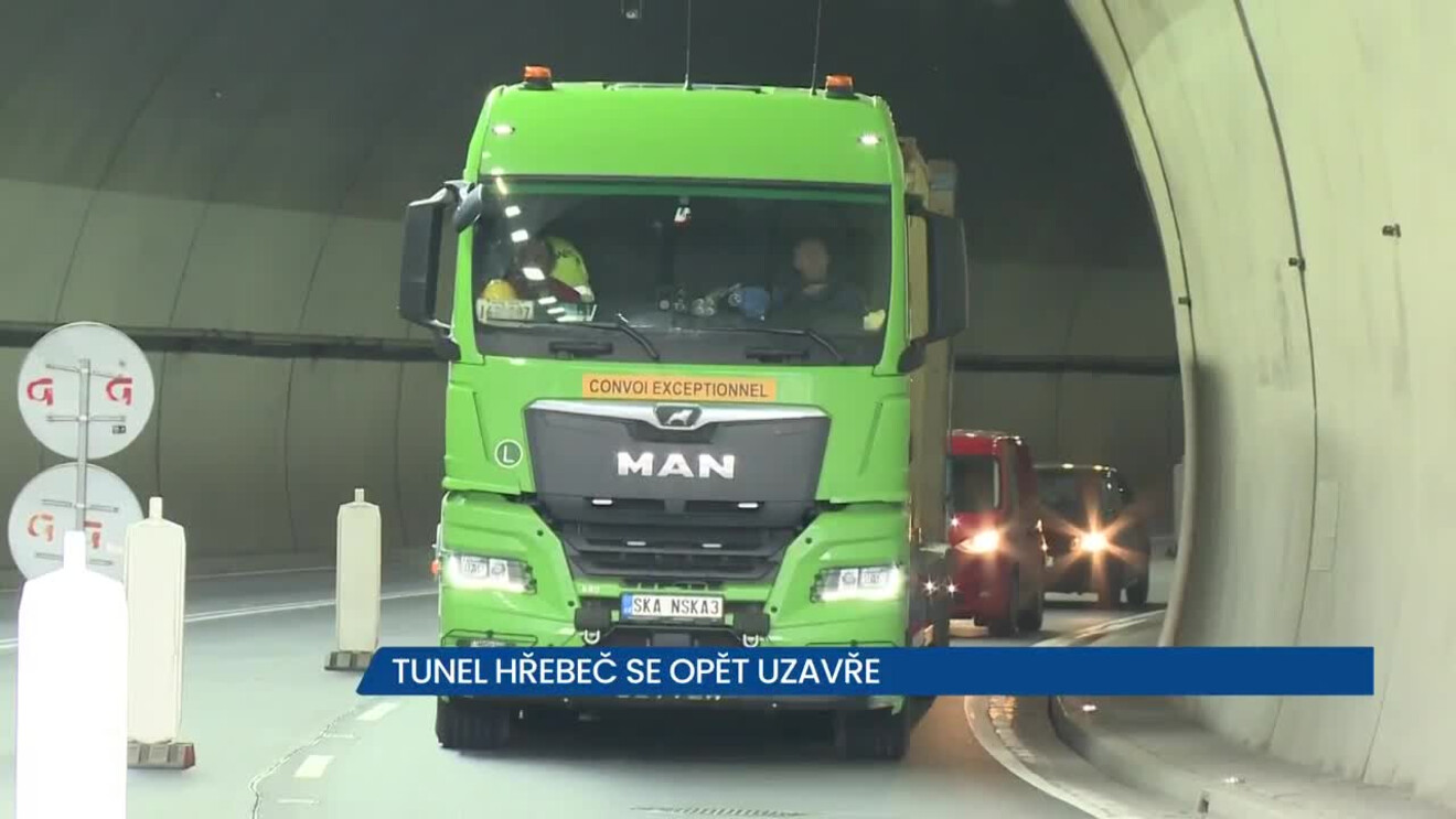 Tunel H ebe Se Op t Uzav e V chodn echy Dopravniinfo TV Video 