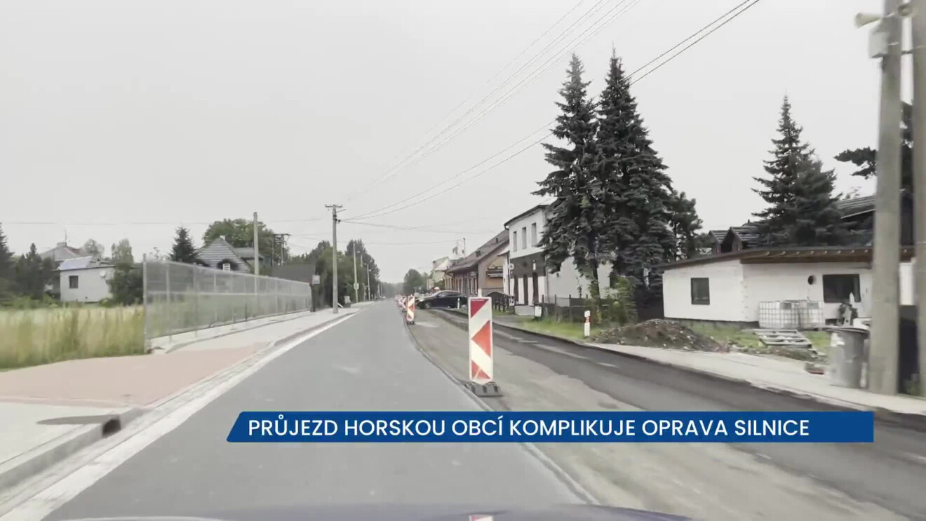 Pr jezd Horskou Obc Ostravice Komplikuje Oprava Silnice Pr jezd Horskou Obc Ostravice Komplikuje Oprava Silnice
