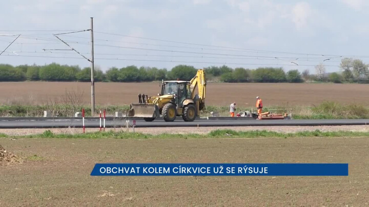 Obchvat kolem obce Církvice už se rýsuje
