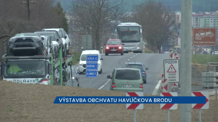 Obchvat Havlíčkova Brodu bude zprovozněn do konce roku 2022