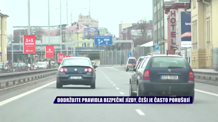 Dodržujte pravidla bezpečné jízdy, Češi je často porušují