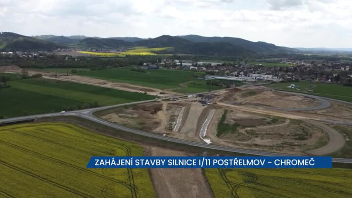 Začala stavba silnice I/11 Postřelmov - Chromeč