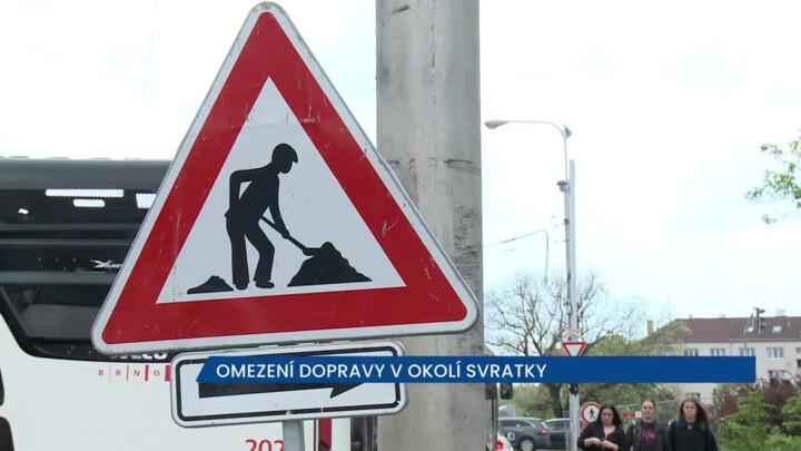 V okolí řeky Svratky v Brně probíhají dopravní omezení