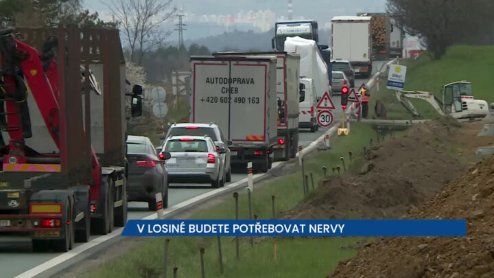 V Losiné budou řidiči potřebovat pevné nervy