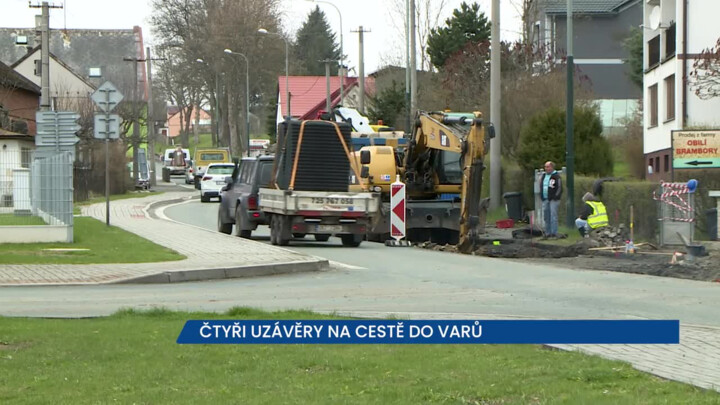 Čtyři uzávěrky na cestě do Karlových Varů na silnici I/20