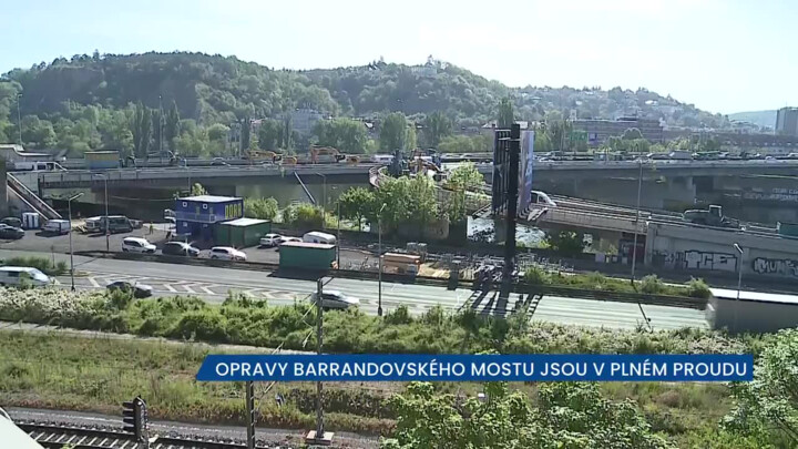 Oprava Barrandovského mostu skončí letos později