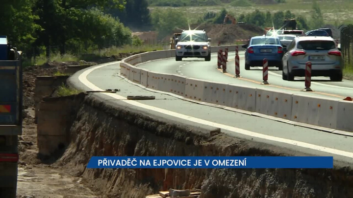Přivaděč na Ejpovice je v omezení
