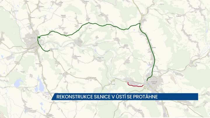 Rekonstrukce silnice v Ústí se protáhne
