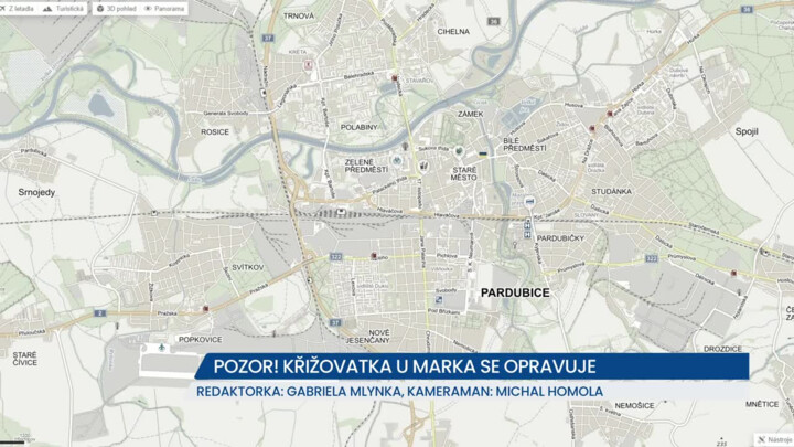 Pozor! Křižovatka U Marka v Pardubicích se opravuje