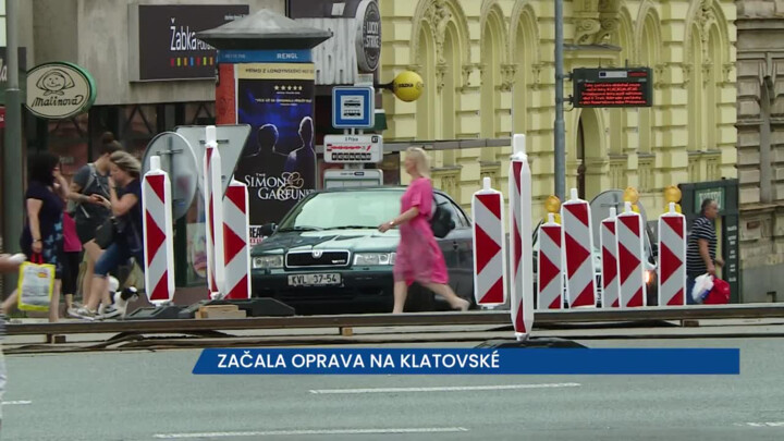 Začala oprava na Klatovské v Plzni