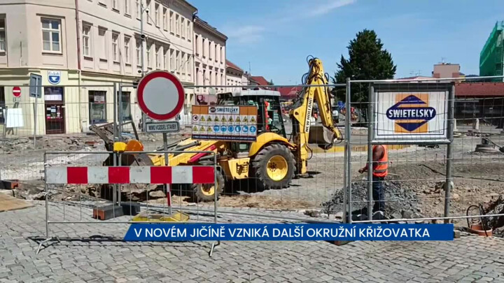 V Novém Jičíně vzniká další okružní křižovatka, má zvýšit bezpečnost frekventovaného místa