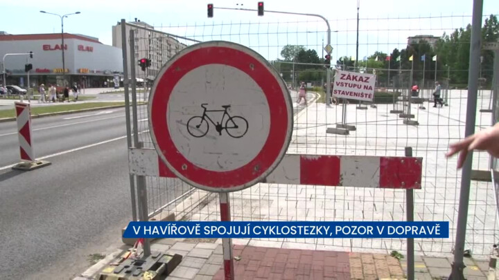 V Havířově spojují cyklostezky, pozor v dopravě