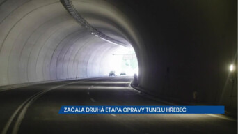 Probíhá druhá etapa opravy tunelu Hřebeč, podle ŘSD bude jedním z nejbezpečnějších na světě