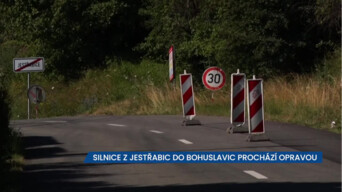 ŘSD opravuje silnici spojující část Koryčan-Jestřabice s místní částí Kyjova-Bohuslavice