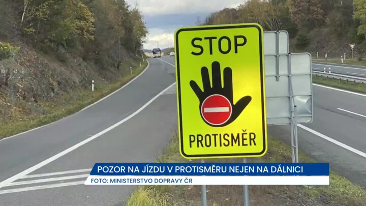 Pozor na jízdu v protisměru nejen na dálnici