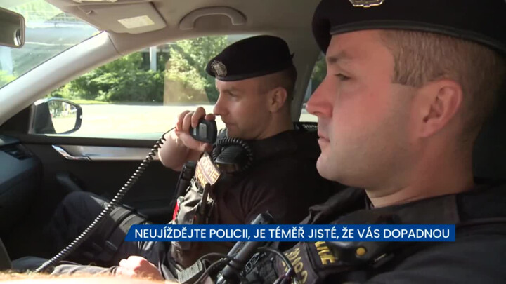 Neujíždějte policii, je téměř jisté, že vás dopadnou