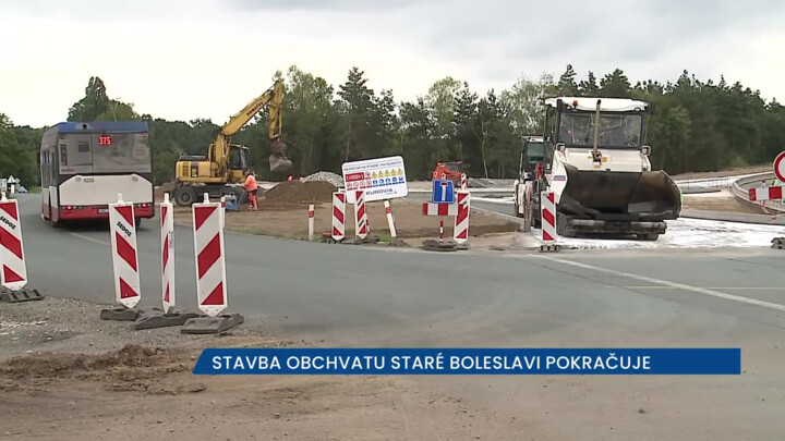 Stavba obchvatu Staré Boleslavi pokračuje