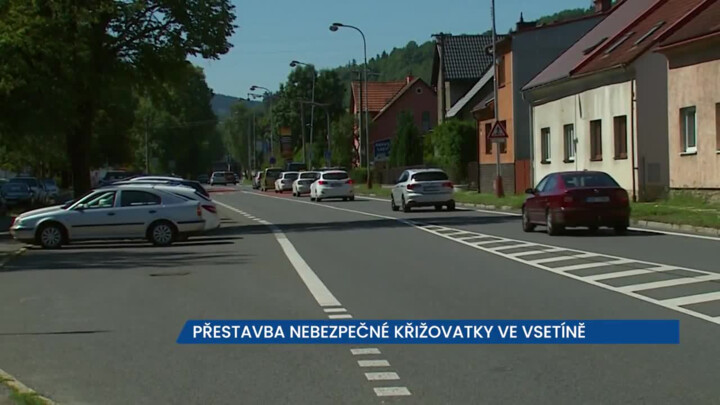 Začala dlouho očekávaná přestavba nebezpečné křižovatky ve Vsetíně