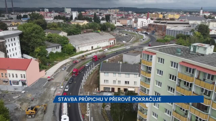 ŘSD pokročilo se stavbou průpichu v Přerově, město je dlouhodobě dopravně přetěžováno