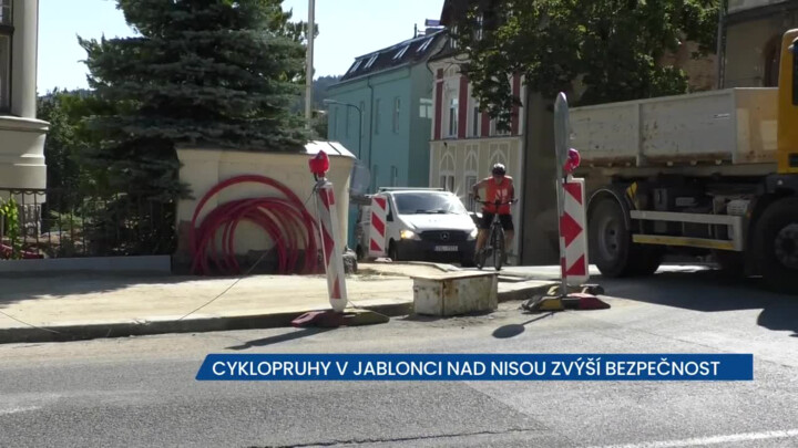 Cyklopruhy v Jablonci nad Nisou zvýší bezpečnost, počítejte s drobnými dopravními omezeními