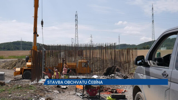 Probíhá stavba obchvatu II/385 okolo obce Čebín na Tišnovsku