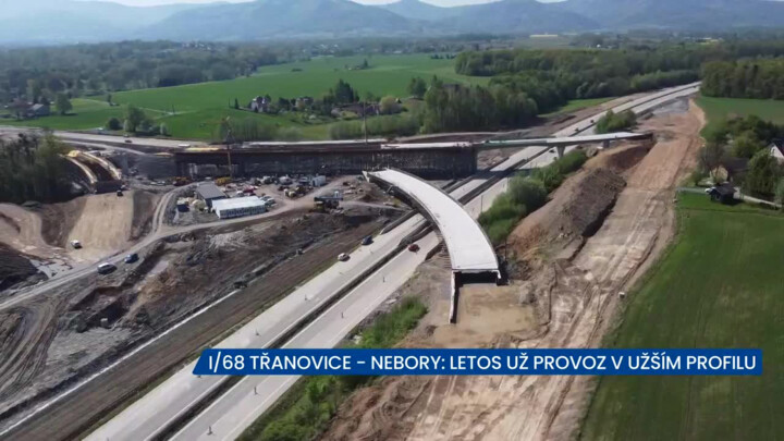 ŘSD plánuje zprovoznit I/68 Třanovice - Nebory v užším profilu do konce roku 2022, v následujícím roce bude hotovo