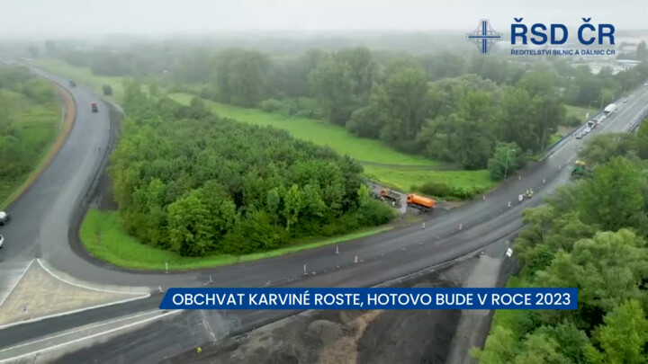 Obchvat Karviné roste před očima, hotový bude v roce 2023