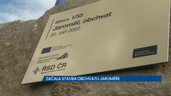 ŘSD zahájilo stavbu obchvatu Jaroměře, dlouho očekávaná a odkládaná komunikace vyroste do dvou let
