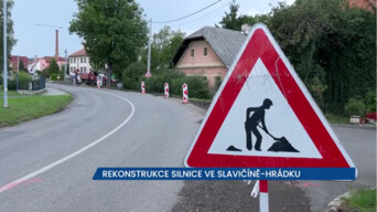Rekonstrukce silnice ve Slavičíně-Hrádku, práce by měly trvat do konce listopadu
