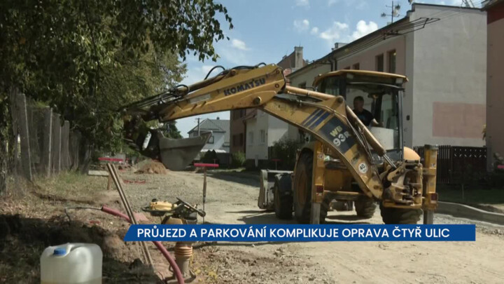 Rekonstrukce čtyř ulic ve Starém Městě, komplikovaný je průjezd i parkování