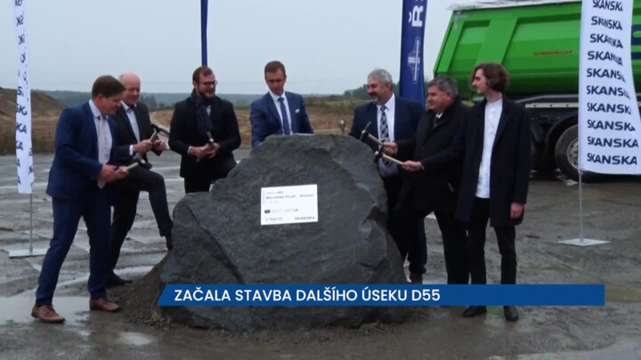Začala stavba dalšího úseku dálnice D55 u Moravského Písku