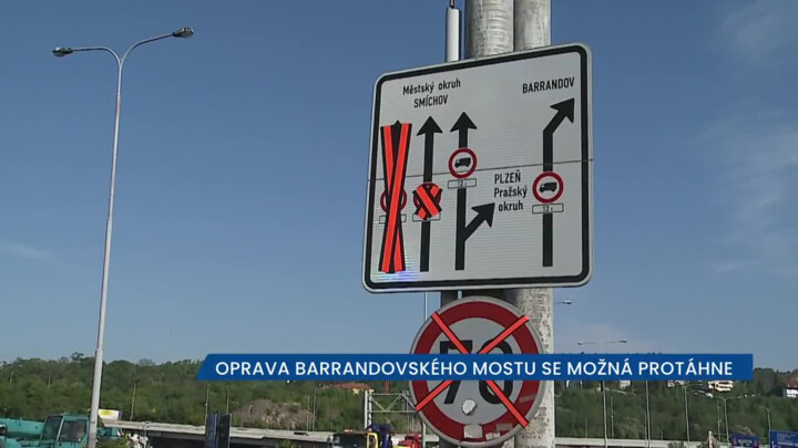 Oprava Barrandovského mostu se možná protáhne