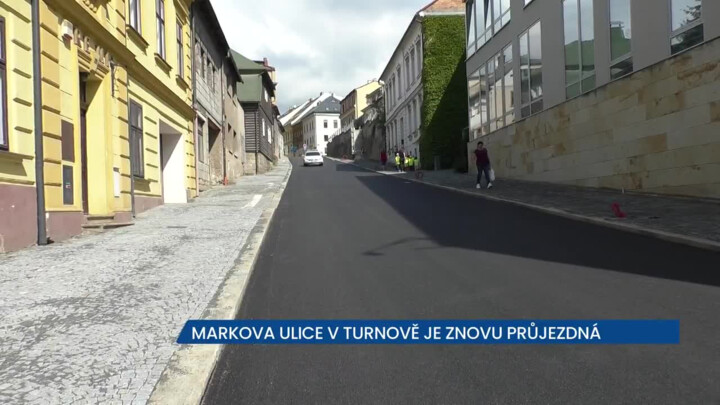 Markova ulice v Turnově je po téměř půl roce opět průjezdná