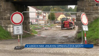 V Lukách nad Jihlavou se opravují dva mosty, do konce října se opravit nestihnou
