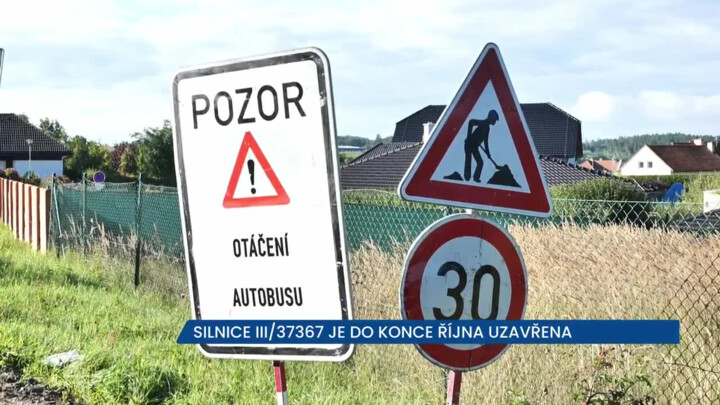 Silnice III/37367 se opravuje, řidiči musí počítat s objížďkou