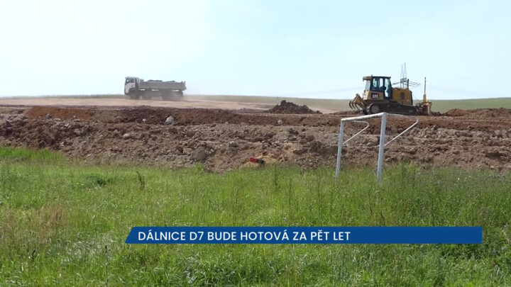 Dálnice D7 bude hotová za pět let, stavební práce pokračují