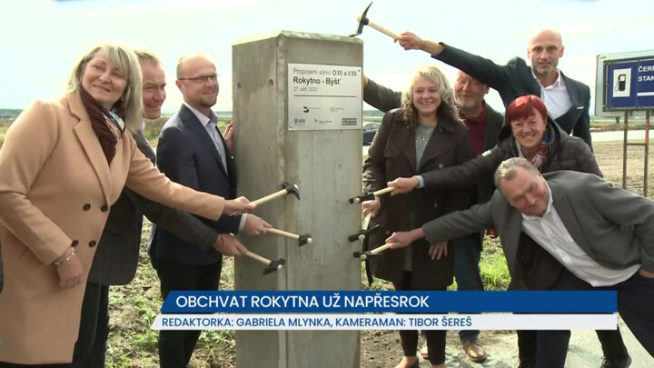 Obchvat Rokytna bude hotový v roce 2023, obcí projedou tisíce aut denně