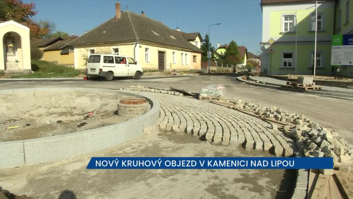 Kamenice nad Lipou bude mít novou okružní křižovatku