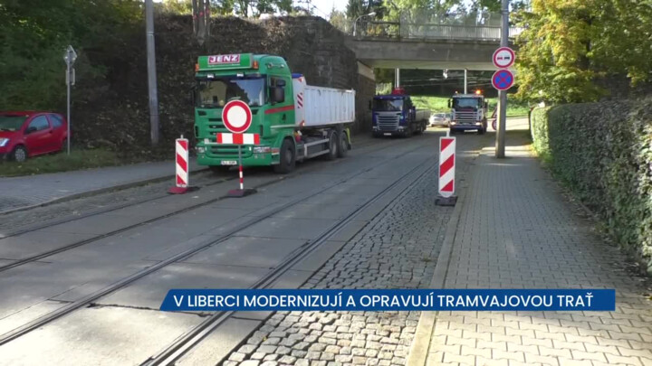 V Liberci modernizují a opravují tramvajovou trať, na řidiče čeká několik omezení