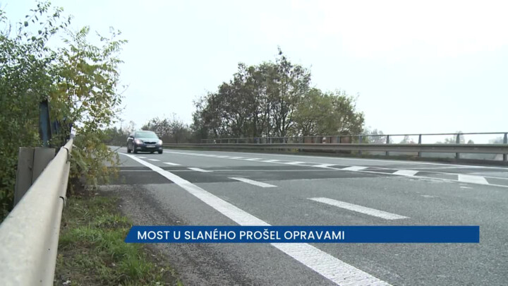 Most u Slaného je znovu otevřený, ŘSD čeká s definitivní opravou na dostavbu D7
