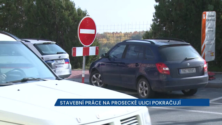 Stavební práce na Prosecké ulici pokračují, řidiči musí počítat s dopravními komplikacemi