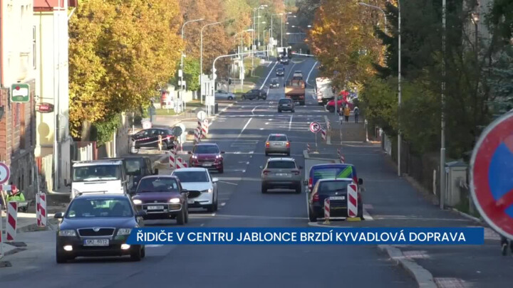 Dopravu v centru Jablonce nad Nisou komplikuje několik staveb