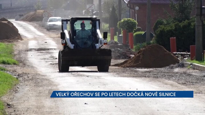 Velký Ořechov se po letech dočká nové silnice. Práce budou na zimu přerušeny, začnou v roce 2023