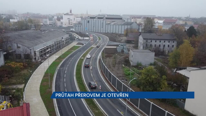 V Přerově se otevřel léta plánovaný průtah městem na silnici I/55