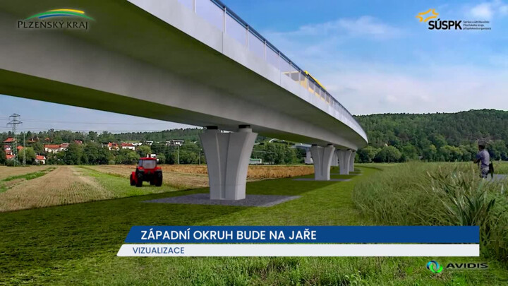 Stavba západního okruhu Plzně bude hotová na jaře