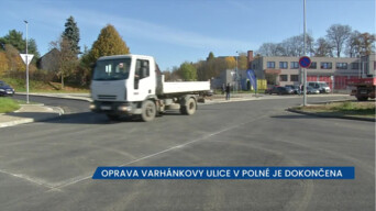 Oprava Varhánkovy ulice v Polné je dokončena