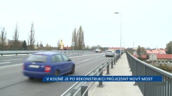 V Kolíně je po rekonstrukci průjezdný nový most
