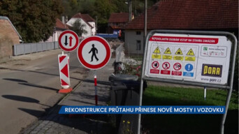Rekonstrukce průtahu v části Luhačovic Kladná Žilín přinese nové mosty i vozovku
