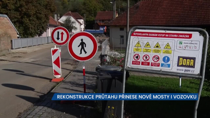 Rekonstrukce průtahu v části Luhačovic Kladná Žilín přinese nové mosty i vozovku