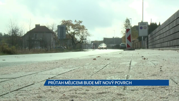 Průtah Mělicemi bude mít nový povrch
